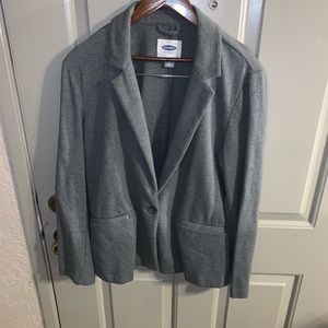Grey Sweatshirt Blazer — Old Navy